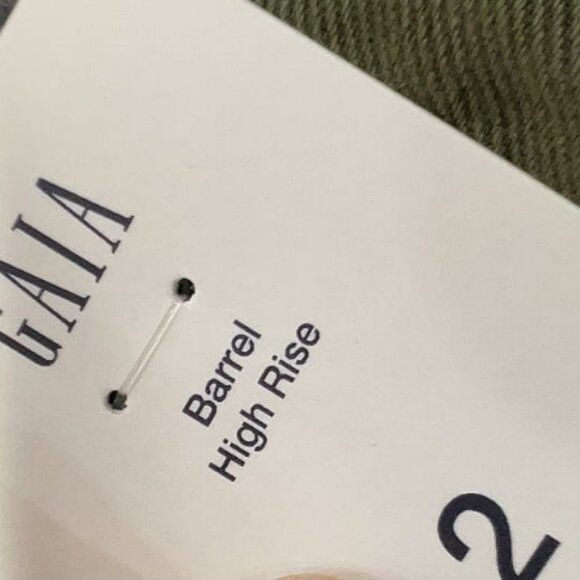 Gap × Cult Gaia Cargo Barrel Pants in Olive Green 2 NWT - Picture 6 of 7